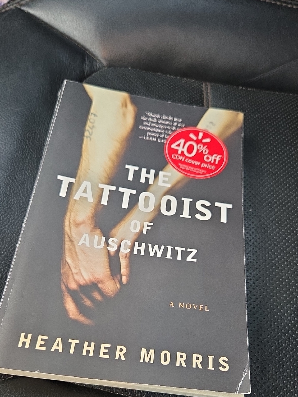 Harper Black and Red The Tattooist of Auschwitz Book Cover
